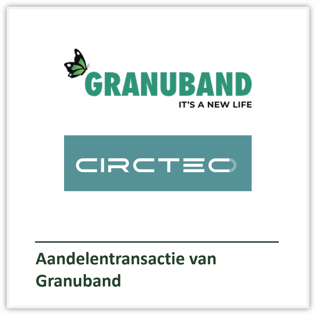 Granuband met schaduw